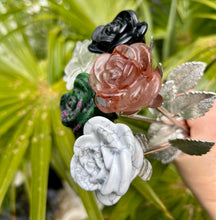 Load image into Gallery viewer, Open Roses | Silver Stem