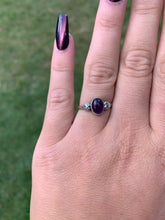 Load image into Gallery viewer, Silver Ring | Amethyst Hearts