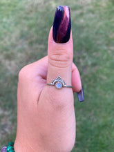 Load image into Gallery viewer, Silver Ring | Rainbow Moonstone Tiara