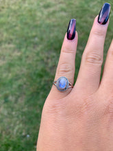Load image into Gallery viewer, Silver Ring | Rainbow Moonstone Elegance