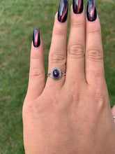 Load image into Gallery viewer, Silver Ring | Amethyst Oval Elegance