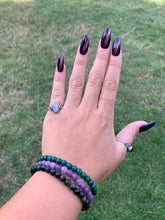 Load image into Gallery viewer, Silver Ring | Rainbow Eyes