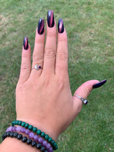 Load image into Gallery viewer, Silver Ring | Amethyst Sun & Moon