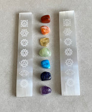 Load image into Gallery viewer, Engraved Selenite Wand | Chakra
