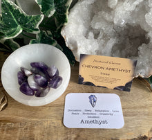 Load image into Gallery viewer, Tumble Stone | Chevron Amethyst