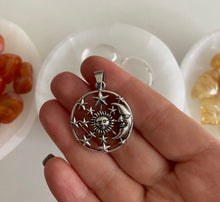 Load image into Gallery viewer, Silver Pendant | Sun, Moon & Stars