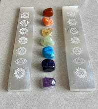 Load image into Gallery viewer, Engraved Selenite Wand | Chakra