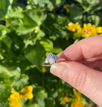 Load image into Gallery viewer, Silver Ring | Rainbow Moonstone Tiara