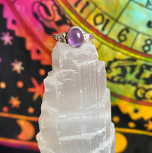 Load image into Gallery viewer, Silver Ring | Amethyst Hearts