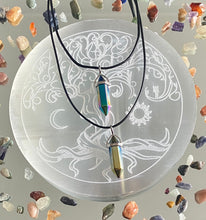 Load image into Gallery viewer, Wand Pendant | Aura Hematite