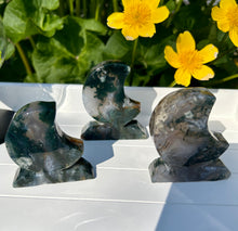 Load image into Gallery viewer, Standing Moons | Moss Agate