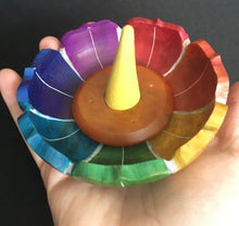 Load image into Gallery viewer, Soapstone Chakra Flower Incense Holder
