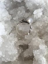 Load image into Gallery viewer, Silver Ring | Rainbow Moonstone Tear Drop