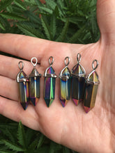 Load image into Gallery viewer, Wand Pendant | Aura Hematite