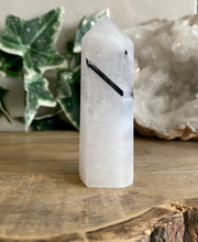 Load image into Gallery viewer, Polished Point | Tourmalinated Quartz | 8cm