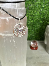 Load image into Gallery viewer, Silver Pendant | Amethyst Triple Moon