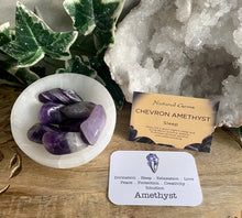 Load image into Gallery viewer, Tumble Stone | Chevron Amethyst