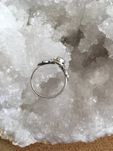 Load image into Gallery viewer, Silver Ring | Emerald Leaves