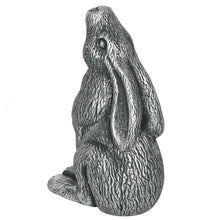 Load image into Gallery viewer, Large Terracotta Moon Gazing Hare | Silver