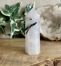 Load image into Gallery viewer, Polished Point | Tourmalinated Quartz | 8cm