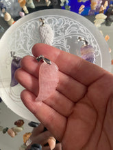 Load image into Gallery viewer, Angel Wing Pendant | Rose Quartz
