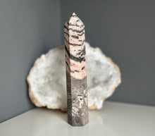 Load image into Gallery viewer, Polished Point | Pink Zebra Jasper | 18.5cm