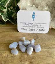 Load image into Gallery viewer, Tumble Stone | Blue Lace Agate