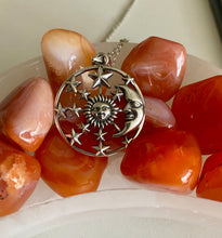 Load image into Gallery viewer, Silver Pendant | Sun, Moon & Stars
