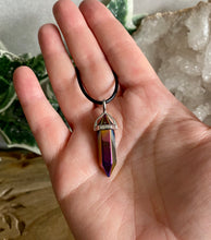Load image into Gallery viewer, Wand Pendant | Aura Hematite