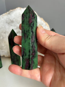 Polished Point | Ruby Zoisite