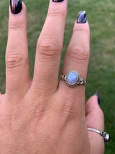 Load image into Gallery viewer, Ring | Rainbow Moonstone Oval Swirls
