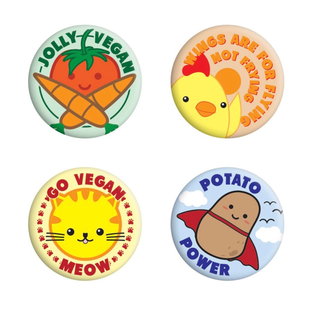 Button Badges | Go Vegan