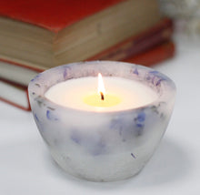 Load image into Gallery viewer, Lavender Flower Bowl Soy Candle

