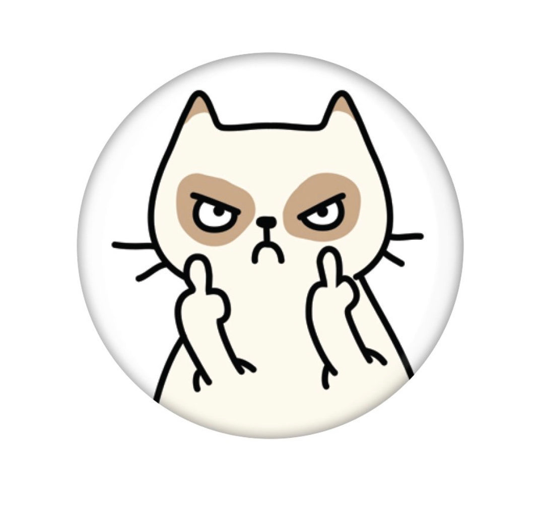 Badge | Angry Cat