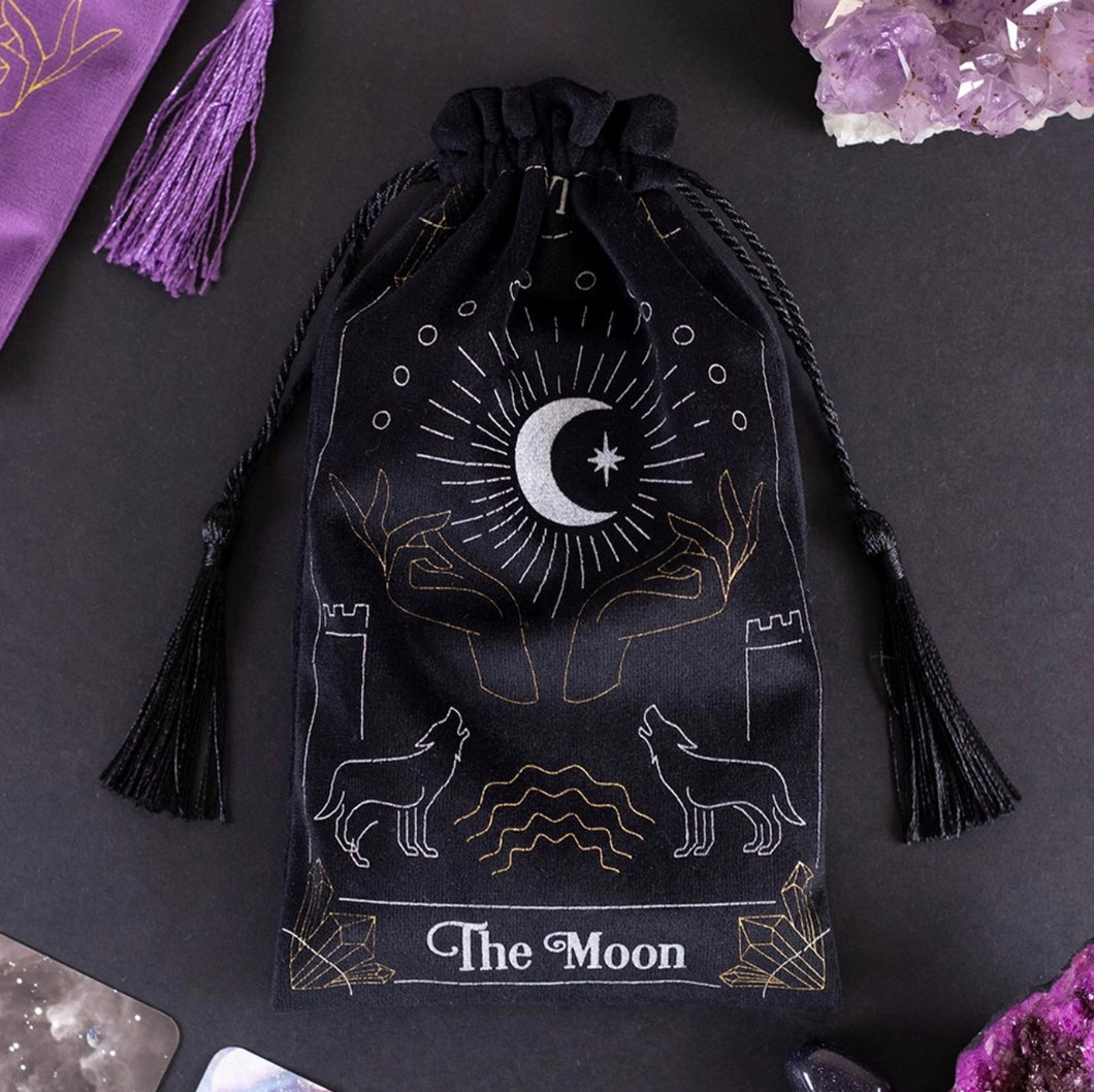 The Moon Drawstring Pouch