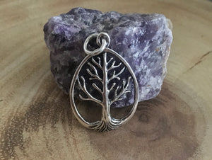 Silver Pendant | Oval Tree of Life