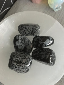 Tumble Stones | Snowflake Obsidian
