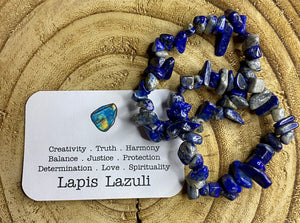 Chunky Chip Bracelet | Lapis Lazuli