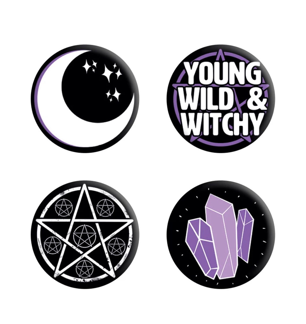 Button Badges | Witch