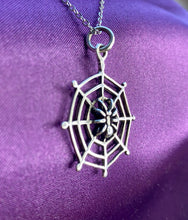 Load image into Gallery viewer, Silver Pendant | Spider Web
