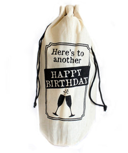 Jute Wine Bag | Happy Birthday
