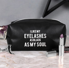 Load image into Gallery viewer, Make up Bag | As Black As My Soul
