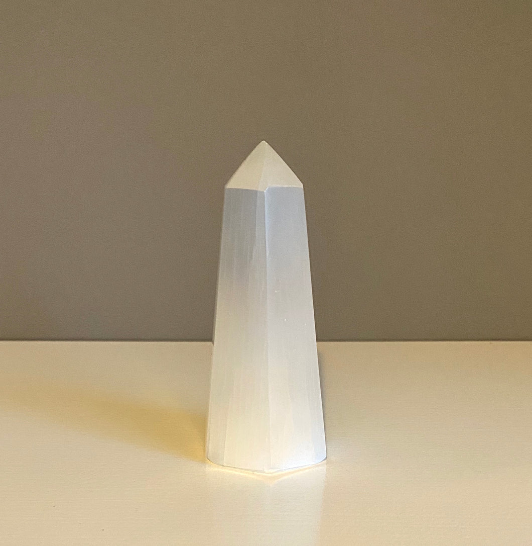 Selenite | 10cm Obelisk