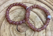 Load image into Gallery viewer, Bead Bracelet | Strawberry Quartz
