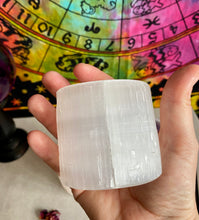 Load image into Gallery viewer, Selenite Cylinder Candle Holder | 6cm
