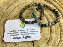 Load image into Gallery viewer, Bead Bracelet | Moss Agate
