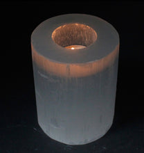 Load image into Gallery viewer, Selenite Cylinder Candle Holder | 10cm
