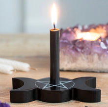 Load image into Gallery viewer, Triple Moon Spell Candle Holder
