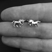 Load image into Gallery viewer, Sterling Silver Unicorn Earrings
