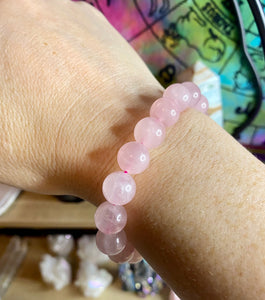 Bead Bracelet | Rose Quartz | 10mm Beads
